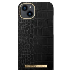 IDeal Of Sweden - IPhone 13 Coque Jet Black Croco -Mobilemania Magasin ideal of sweden iphone 13 coque jet black croco 1