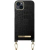 IDeal Of Sweden - IPhone 13 Coque Jet Black Croco -Mobilemania Magasin ideal of sweden iphone 13 coque jet black croco