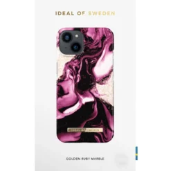 IDeal Of Sweden - IPhone 13 Mini Coque Golden Ruby Marble -Mobilemania Magasin ideal of sweden iphone 13 mini coque golden ruby marble 5