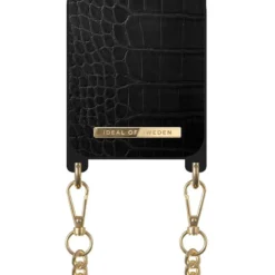 IDeal Of Sweden - IPhone 13 Mini Coque Jet Black Croco -Mobilemania Magasin ideal of sweden iphone 13 mini coque jet black croco 2