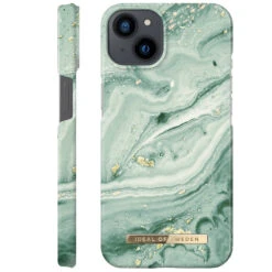 IDeal Of Sweden - IPhone 13 Mini Coque Mint Swirl Marble -Mobilemania Magasin ideal of sweden iphone 13 mini coque mint swirl marble 1
