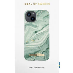 IDeal Of Sweden - IPhone 13 Mini Coque Mint Swirl Marble -Mobilemania Magasin ideal of sweden iphone 13 mini coque mint swirl marble 5