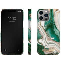 IDeal Of Sweden - IPhone 13 PRO Coque Golden Jade Marble -Mobilemania Magasin ideal of sweden iphone 13 pro coque golden jade marble 2
