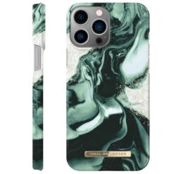 IDeal Of Sweden - IPhone 13 PRO Coque Golden Olive Marble -Mobilemania Magasin ideal of sweden iphone 13 pro coque golden olive marble 1