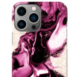 IDeal Of Sweden - IPhone 13 PRO Coque Golden Ruby Marble -Mobilemania Magasin ideal of sweden iphone 13 pro coque golden ruby marble 3