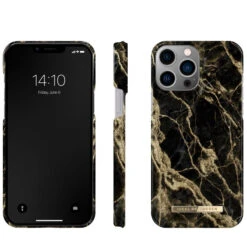 IDeal Of Sweden - IPhone 13 PRO Coque Golden Smoke Marble -Mobilemania Magasin ideal of sweden iphone 13 pro coque golden smoke marble 2