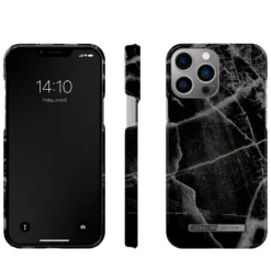 IDeal Of Sweden - IPhone 13 PRO MAX Coque Black Thunder Marble -Mobilemania Magasin ideal of sweden iphone 13 pro max coque black thunder marble 2
