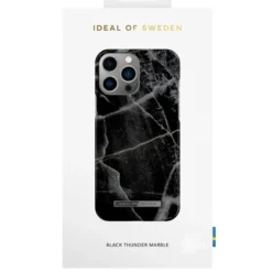 IDeal Of Sweden - IPhone 13 PRO MAX Coque Black Thunder Marble -Mobilemania Magasin ideal of sweden iphone 13 pro max coque black thunder marble 5