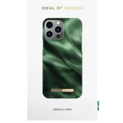 IDeal Of Sweden - IPhone 13 PRO MAX Coque Emerald Satin -Mobilemania Magasin ideal of sweden iphone 13 pro max coque emerald satin 5