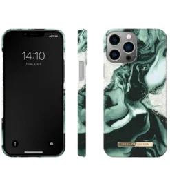 IDeal Of Sweden - IPhone 13 PRO MAX Coque Golden Olive Marble -Mobilemania Magasin ideal of sweden iphone 13 pro max coque golden olive marble 2