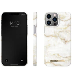 IDeal Of Sweden - IPhone 13 PRO MAX Coque Golden Pearl Marble -Mobilemania Magasin ideal of sweden iphone 13 pro max coque golden pearl marble 2