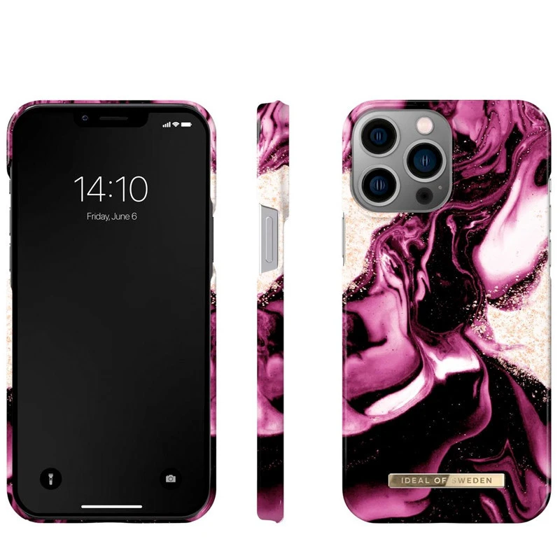 IDeal Of Sweden - IPhone 13 PRO MAX Coque Golden Ruby Marble 5 IDeal Of Sweden - IPhone 13 PRO MAX Coque Golden Ruby Marble – Image 3
