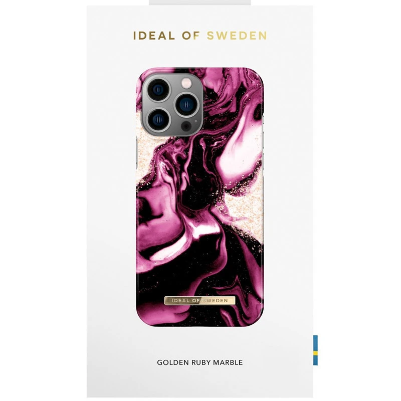 IDeal Of Sweden - IPhone 13 PRO MAX Coque Golden Ruby Marble 8 IDeal Of Sweden - IPhone 13 PRO MAX Coque Golden Ruby Marble – Image 6