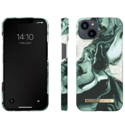 IDeal Of Sweden - IPhone 14 Coque Golden Olive Marble -Mobilemania Magasin ideal of sweden iphone 14 coque golden olive marble 2
