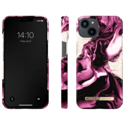 IDeal Of Sweden - IPhone 14 Coque Golden Ruby Marble -Mobilemania Magasin ideal of sweden iphone 14 coque golden ruby marble 2