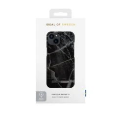 IDeal Of Sweden - IPhone 14 Coque MagSafe Black Thunder Marble -Mobilemania Magasin ideal of sweden iphone 14 coque magsafe black thunder marble 3