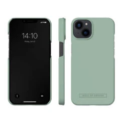 IDeal Of Sweden - IPhone 14 Coque SEAMLESS Sage Green -Mobilemania Magasin ideal of sweden iphone 14 coque seamless sage green 1