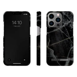 IDeal Of Sweden - IPhone 14 PRO Coque Black Thunder Marble -Mobilemania Magasin ideal of sweden iphone 14 pro coque black thunder marble 1