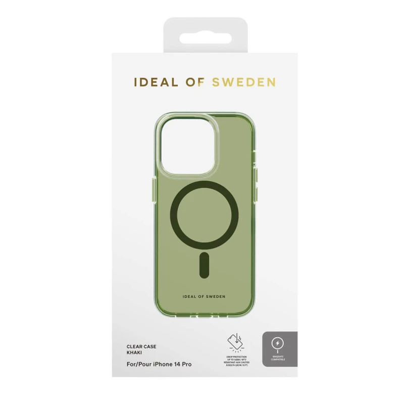 IDeal Of Sweden - IPhone 14 PRO Coque Clear Case MagSafe Khaki 6 IDeal Of Sweden - IPhone 14 PRO Coque Clear Case MagSafe Khaki – Image 4