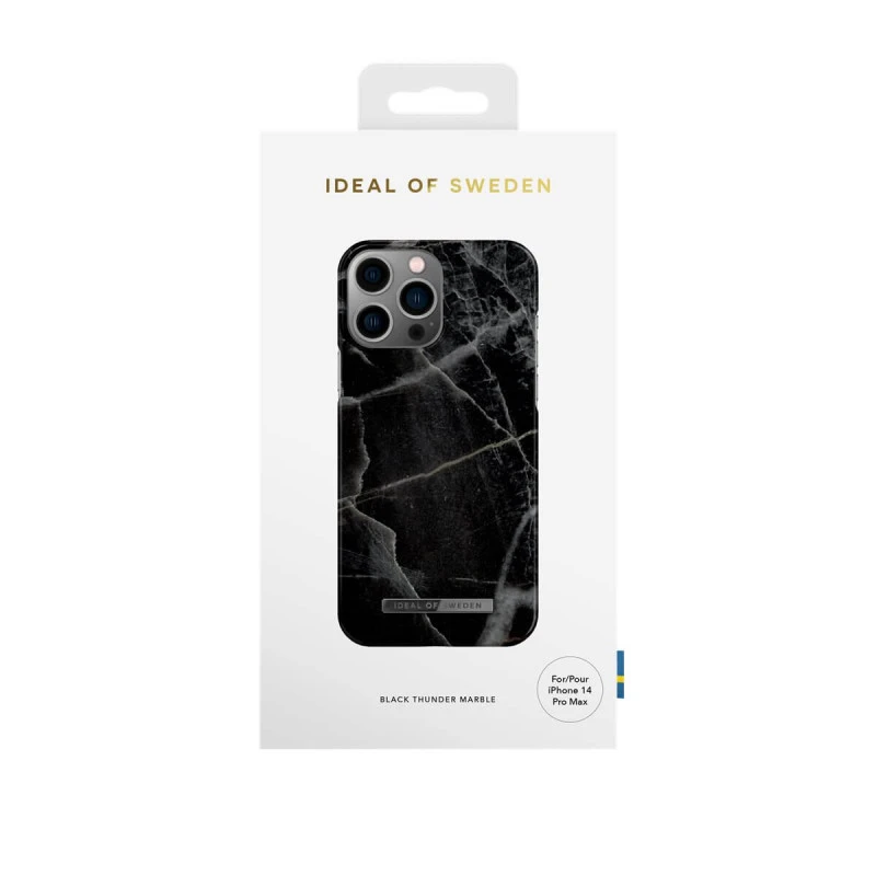 IDeal Of Sweden - IPhone 14 PRO MAX Coque Black Thunder Marble 5 IDeal Of Sweden - IPhone 14 PRO MAX Coque Black Thunder Marble – Image 3
