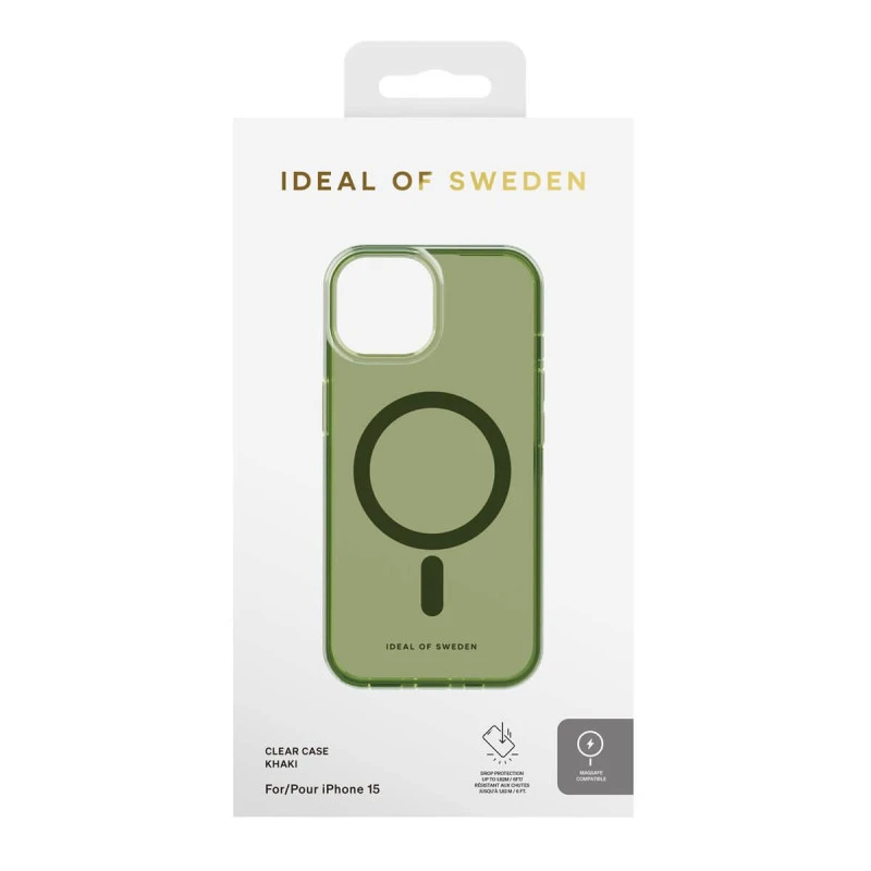 IDeal Of Sweden - IPhone 15 Coque Clear Case MagSafe Khaki 6 IDeal Of Sweden - IPhone 15 Coque Clear Case MagSafe Khaki – Image 4