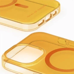 IDeal Of Sweden - IPhone 15 Coque Clear Case MagSafe Orange Spritz -Mobilemania Magasin ideal of sweden iphone 15 coque clear case magsafe orange spritz 2