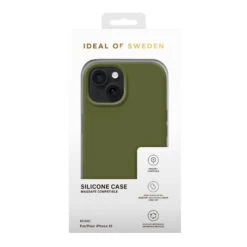 IDeal Of Sweden - IPhone 15 Coque Silicone MagSafe Khaki -Mobilemania Magasin ideal of sweden iphone 15 coque silicone magsafe khaki 3