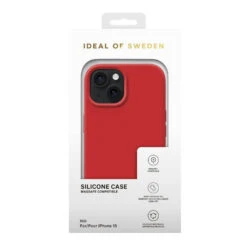 IDeal Of Sweden - IPhone 15 Coque Silicone MagSafe Rouge -Mobilemania Magasin ideal of sweden iphone 15 coque silicone magsafe rouge 2
