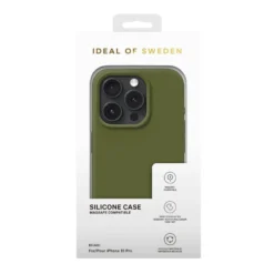 IDeal Of Sweden - IPhone 15 PRO Coque Silicone MagSafe Khaki -Mobilemania Magasin ideal of sweden iphone 15 pro coque silicone magsafe khaki 3