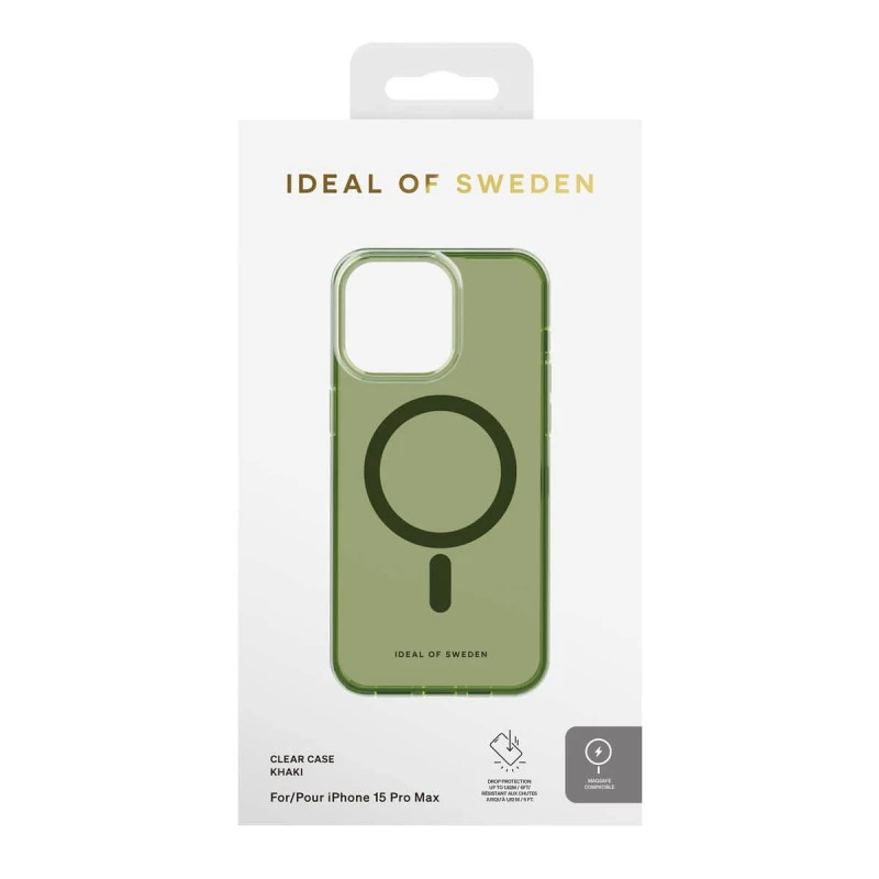 IDeal Of Sweden - IPhone 15 PRO MAX Coque Clear Case MagSafe Khaki 6 IDeal Of Sweden - IPhone 15 PRO MAX Coque Clear Case MagSafe Khaki – Image 4