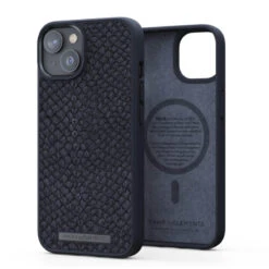 Njord - IPhone 14 Plus Coque Salm.Leather MagSafe -Mobilemania Magasin njord iphone 14 plus coque salmleather magsafe 3