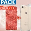 Pack Coque Apple IPhone 7/8 (Ice Cracking , Clear) -Mobilemania Magasin pack coque apple iphone 78 ice cracking clear