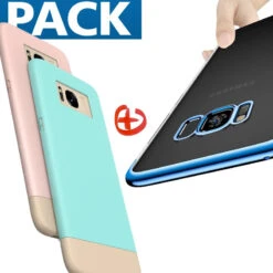 Pack Coque Creative Serie + Coque 3D Plating Samsung Galaxy S8