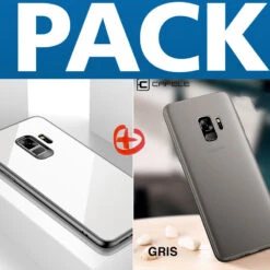 Pack Coque Rigide CAFELE Vitros Series + Coque Silicone Gel CAFELE AIR SKIN Series Samsung Galaxy S9