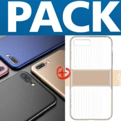 Pack Coque Rigide Floveme Frosty Series + Coque LUGGAGE TRAVELLING Apple IPhone 7/8 Plus