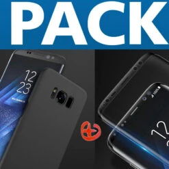 Pack Coque Rigide Floveme Frosty Series + Protection écran Samsung Galaxy S8 Plus