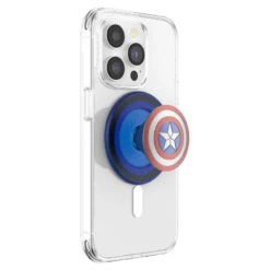 PopSockets - PopGrip MagSafe Round Captain America -Mobilemania Magasin popsockets popgrip magsafe round captain america 3