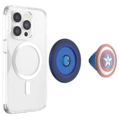 PopSockets - PopGrip MagSafe Round Captain America -Mobilemania Magasin popsockets popgrip magsafe round captain america 4