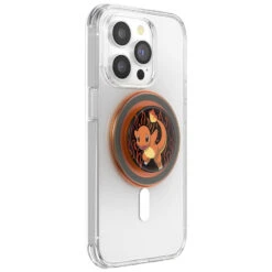 PopSockets - PopGrip MagSafe Round Charmander Flame -Mobilemania Magasin popsockets popgrip magsafe round charmander flame 2