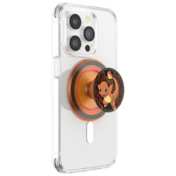 PopSockets - PopGrip MagSafe Round Charmander Flame -Mobilemania Magasin popsockets popgrip magsafe round charmander flame 3