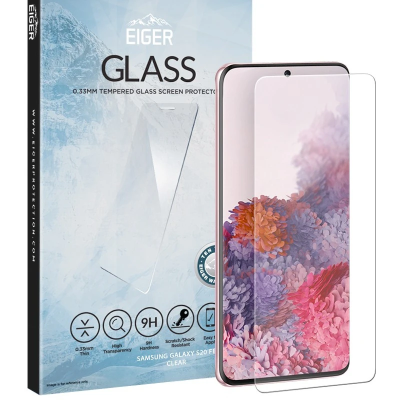 Eiger – Galaxy S20 FE / S20 FE 5G Protection écran 2.5D GLASS 3 Eiger – Galaxy S20 FE / S20 FE 5G Protection écran 2.5D GLASS