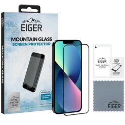Eiger - IPhone 13 Mini Protection écran 3D MOUNTAIN GLASS -Mobilemania Magasin protection ecran verre trempe eiger 3d edge mountain glass apple iphone 13 mini 3