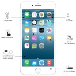 Protection écran Verre Trempé Eiger 3D GLASS Apple IPhone 7/8/6S/6 Plus -Mobilemania Magasin protection ecran verre trempe eiger 3d glass apple iphone 786s6 plus 2