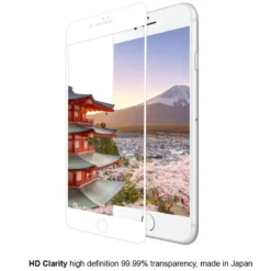 Protection écran Verre Trempé Eiger 3D GLASS Apple IPhone 7/8/6S/6 Plus -Mobilemania Magasin protection ecran verre trempe eiger 3d glass apple iphone 786s6 plus 5