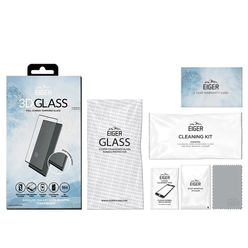 Eiger - Galaxy Note 20 Ultra / 20 Ultra 5G Protection écran 3D GLASS 6 Eiger - Galaxy Note 20 Ultra / 20 Ultra 5G Protection écran 3D GLASS – Image 4