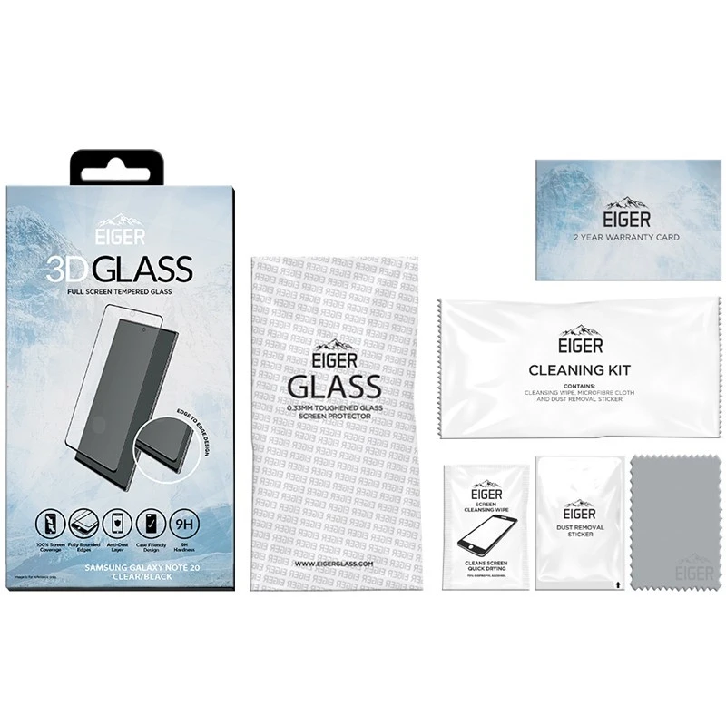 Eiger - Galaxy Note 20 / Galaxy Note 20 5G Protection écran 3D GLASS 6 Eiger - Galaxy Note 20 / Galaxy Note 20 5G Protection écran 3D GLASS – Image 4