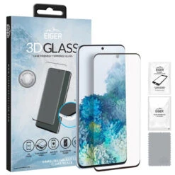 Protection écran Verre Trempé Eiger 3D GLASS CF Samsung Galaxy S20/S20 5G Plus -Mobilemania Magasin protection ecran verre trempe eiger 3d glass cf samsung galaxy s20s20 5g plus 2