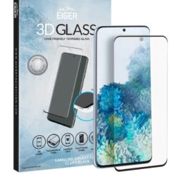 Protection écran Verre Trempé Eiger 3D GLASS CF Samsung Galaxy S20/S20 5G Plus