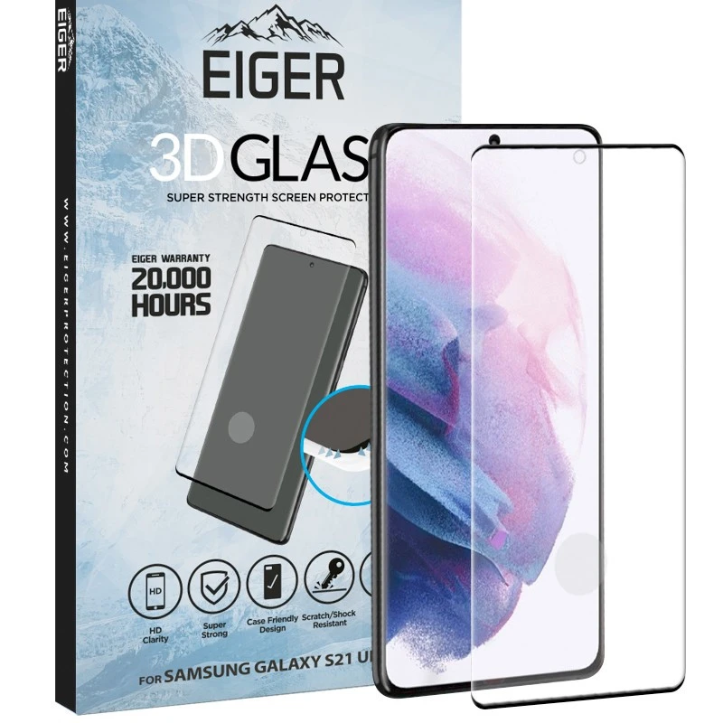 Eiger - Galaxy S21 Ultra 5G Protection écran 3D GLASS 3 Eiger - Galaxy S21 Ultra 5G Protection écran 3D GLASS