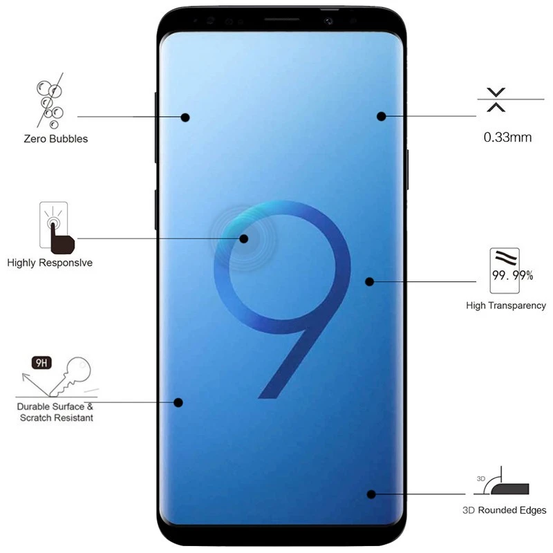 Eiger – Galaxy S9 Protection écran 3D GLASS 5 Eiger – Galaxy S9 Protection écran 3D GLASS – Image 3